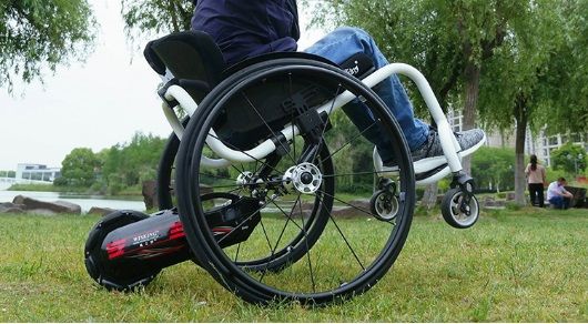 Elektrické koloběžky, elektrické tříkolky Asistent Q7 pro Invalidní vozík Wisking, Podpůrný motor pro invalidní vozík Elektrické koloběžky, elektrické tříkolky