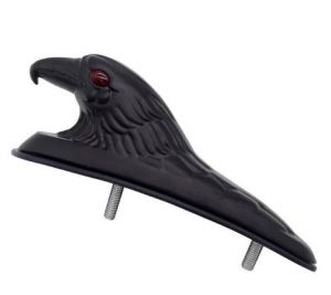 Soška na elektrickou koloběžku 3D hlava orla černá