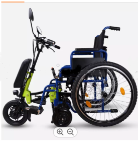 Rychlé upínací  přídavný pohon Green 1, elektrické kolo pro invalidní vozík 350W 11,6Ah