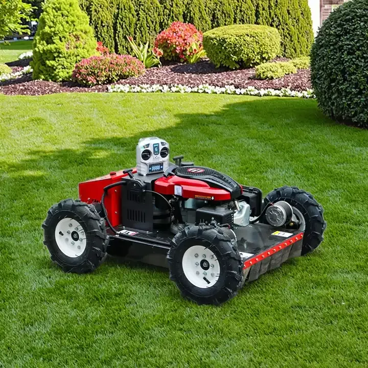 Elektrické koloběžky, elektrické tříkolky Benzinová RC robotická svahová sekačka na dálkové ovládaní 4x4 Elektrické koloběžky, elektrické tříkolky
