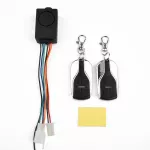 Bezpečnostní alarm na elektrický skútr s dálkovým ovládáním, bezpečnostní alarm elektrický skútr, alarm elektro skútr dálkové ovládání, alarm na elektrický skútr, zabezpečení elektrický skútr, alarm proti krádeži elektro skútr, dálkový alarm 