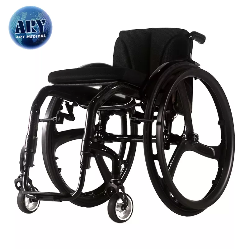 Elektrický skútr, Elektrická tříkolka Celokarbonový lehký skládací sportovní invalidní vozík – extrémně lehký 8 kg, nosnost 180 kg dlouhý dojezd, silný motor, do terénu, pro seniory