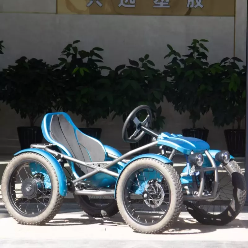 Elektrické koloběžky, elektrické tříkolky Elektrická buggy 1000W (2×500W) 48V 20Ah– terénní čtyřkolový kart Elektrické koloběžky, elektrické tříkolky