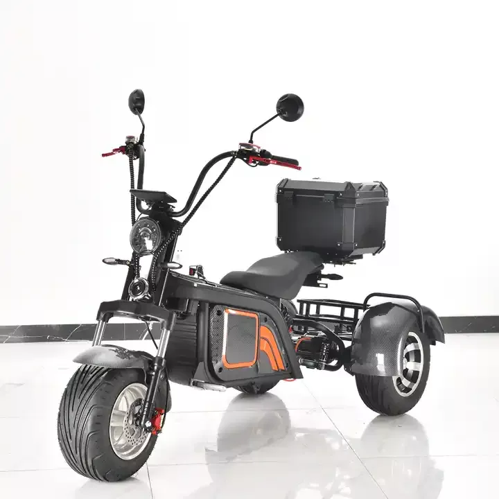 Elektrické koloběžky, elektrické tříkolky Elektrická tříkolka koloběžka 40 AH street styl city coco chrom dojezd 120 km vyndavací baterie Elektrické koloběžky, elektrické tříkolky