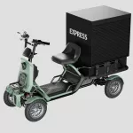 Elektrický skútr, Elektrická tříkolka Elektrický čtyřkolový skútr Vancoor 48V / 60V s výkonem 500W–2000W. Stabilní cargo skútr s dojezdem až 160 km a možností výměny motoru i baterie, elektrický čtyřkolový skútr, elektrický cargo skútr, elektrický skútr 48V dlouhý dojezd, silný motor, do terénu, pro seniory