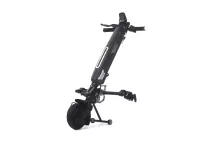 Elektrické koloběžky, elektrické tříkolky Přídavný pohon pro invalidní vozík MIJO 350W, Elektrický pohon invalidního vozíku Black MINI MIJO Elektrické koloběžky, elektrické tříkolky