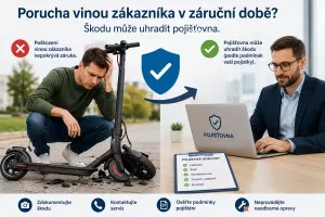 Kdo hradí opravu elektrického skútru, pokud dojde k poruše vinou zákazníka během záruky?