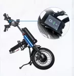 Elektrické koloběžky, elektrické tříkolky Přídavný pohon G 1, elektrické kolo pro invalidní vozík 400W 8Ah nebo 15Ah Elektrické koloběžky, elektrické tříkolky Elektrické koloběžky, elektrické tříkolky Přídavný pohon G 1, elektrické kolo pro invalidní vozík 400W 8Ah nebo 15Ah Elektrické koloběžky, elektrické tříkolky