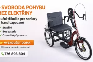 Ruční tříkolka (handbike) – svoboda pohybu bez elektřiny
