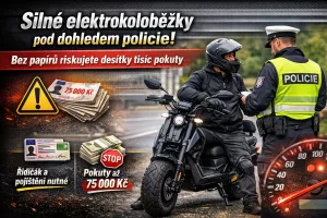 Silné elektrokoloběžky pod drobnohledem policie: bez papírů riskujete desetitisícové pokuty