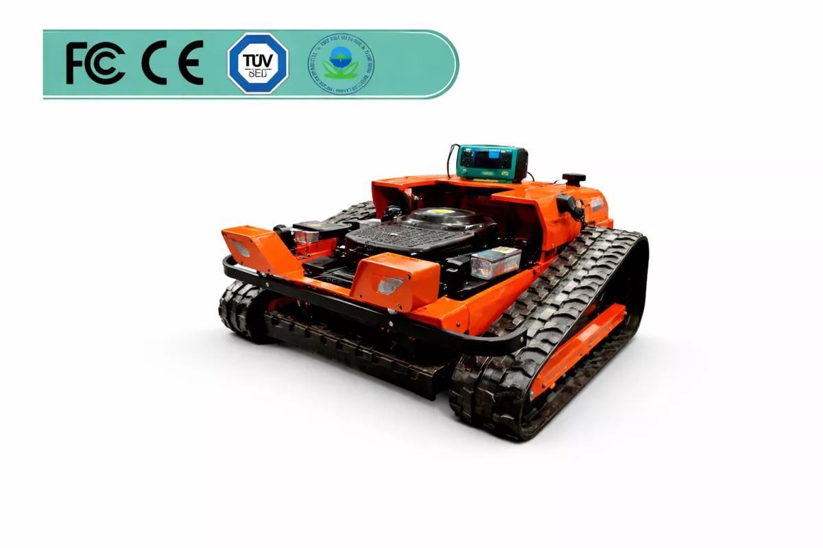 Elektrické koloběžky, elektrické tříkolky Svahová sekačka s košem na trávu na dálkové ovládání Elektrické koloběžky, elektrické tříkolky