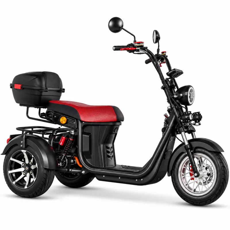 Elektrické koloběžky, elektrické tříkolky Elektrická tříkolka koloběžka 40 AH street styl city coco chrom dojezd 120 km vyndavací baterie nová Elektrické koloběžky, elektrické tříkolky
