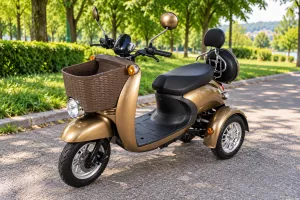 Elektrická tříkolka pro ženy 1000 W 20 Ah – luxusní design, dojezd až 60 km, bez řidičského průkazu, elektrická tříkolka pro ženy, dámská elektrická tříkolka, elektrická tříkolka 1000W, elektrická tříkolka 20Ah, elektrická tříkolka dojezd 60 km.