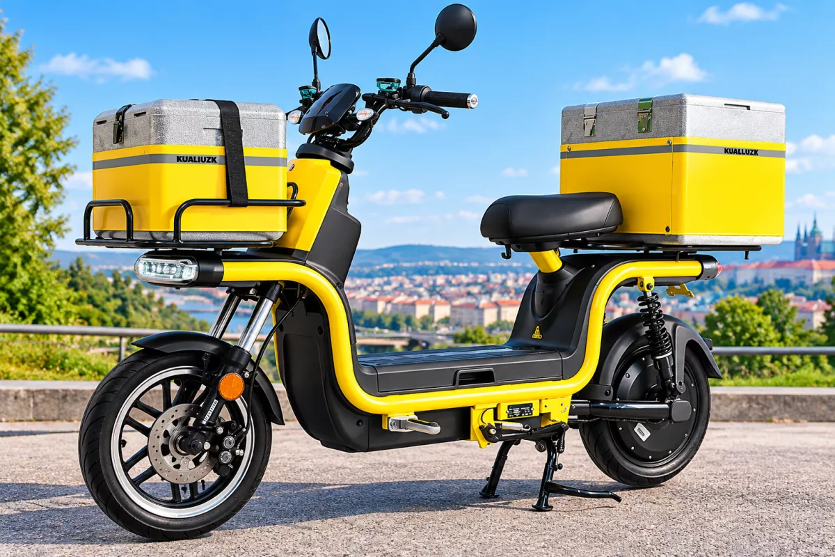 Elektrické koloběžky, elektrické tříkolky Elektrické skútry Mini 1200W – nová kolekce 2026 Ideální pro rozvoz jídla | Bez řidičského průkazu, elektrický skútr mini, elektrický skútr 1200W, elektrický skútr bez řidičského průkazu, elektrický skútr pro rozvoz jídla, městský elektrický skútr Elektrické koloběžky, elektrické tříkolky
