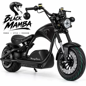 Elektrické koloběžky, elektrické tříkolky Elektrický skútr Chooper Black Mamba 4000W – rychlost 101 až 110 km/h, baterie 40 Ah Elektrické koloběžky, elektrické tříkolky