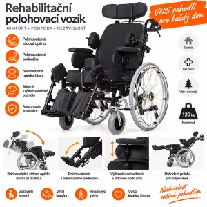Rehabilitační polohovací vozík